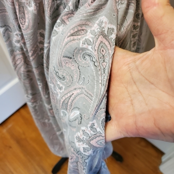 Trixie + LULU pink/gray/white dress-Large - Picture 8 of 10